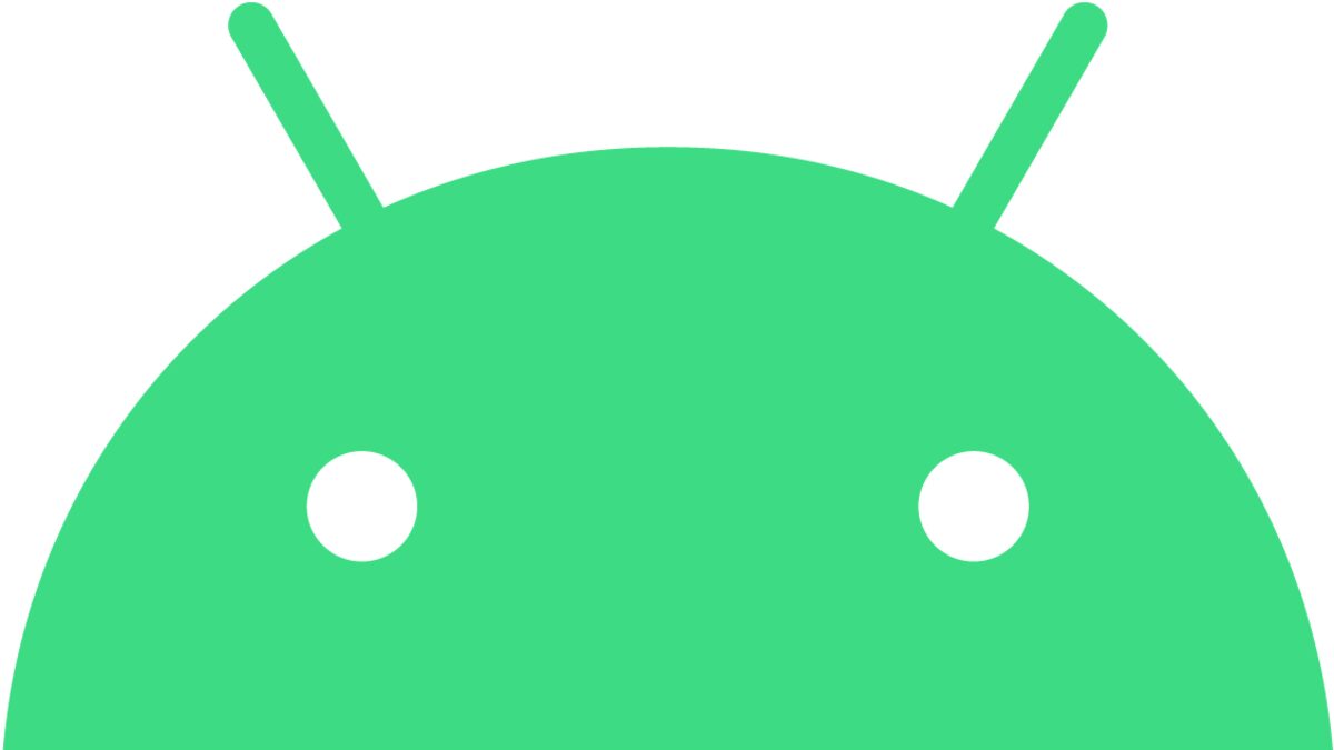 The green Android robot head logo on a white background