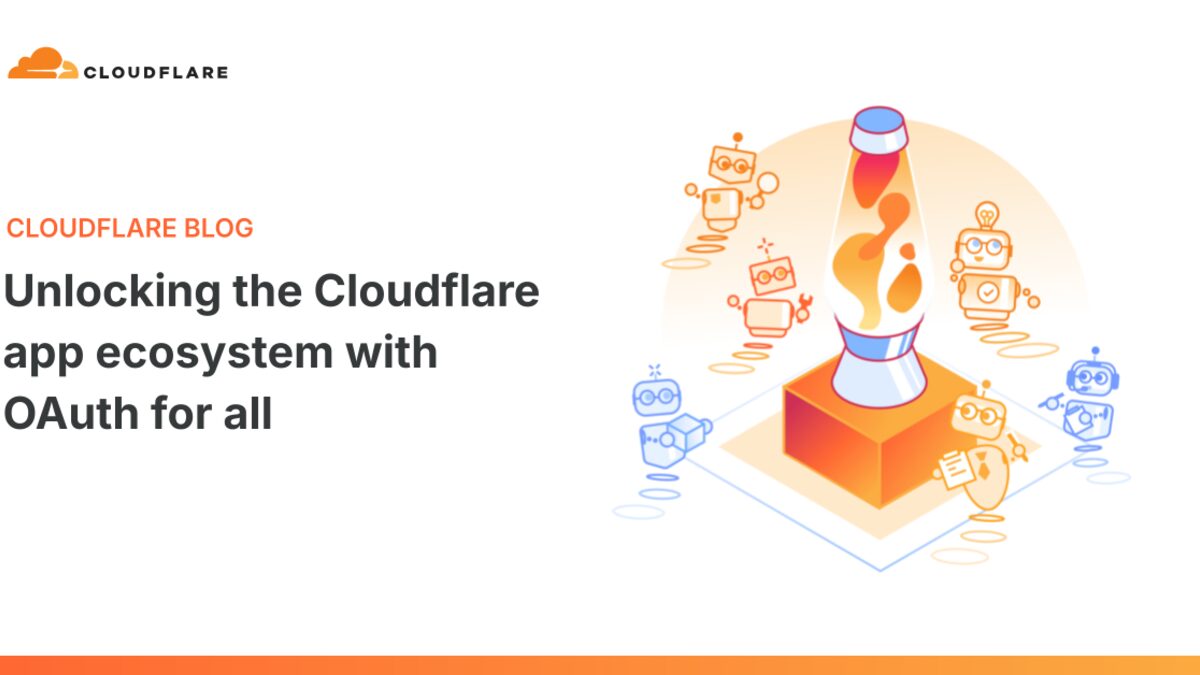 Cloudflare blog share card for the announcement about opening OAuth to all developers