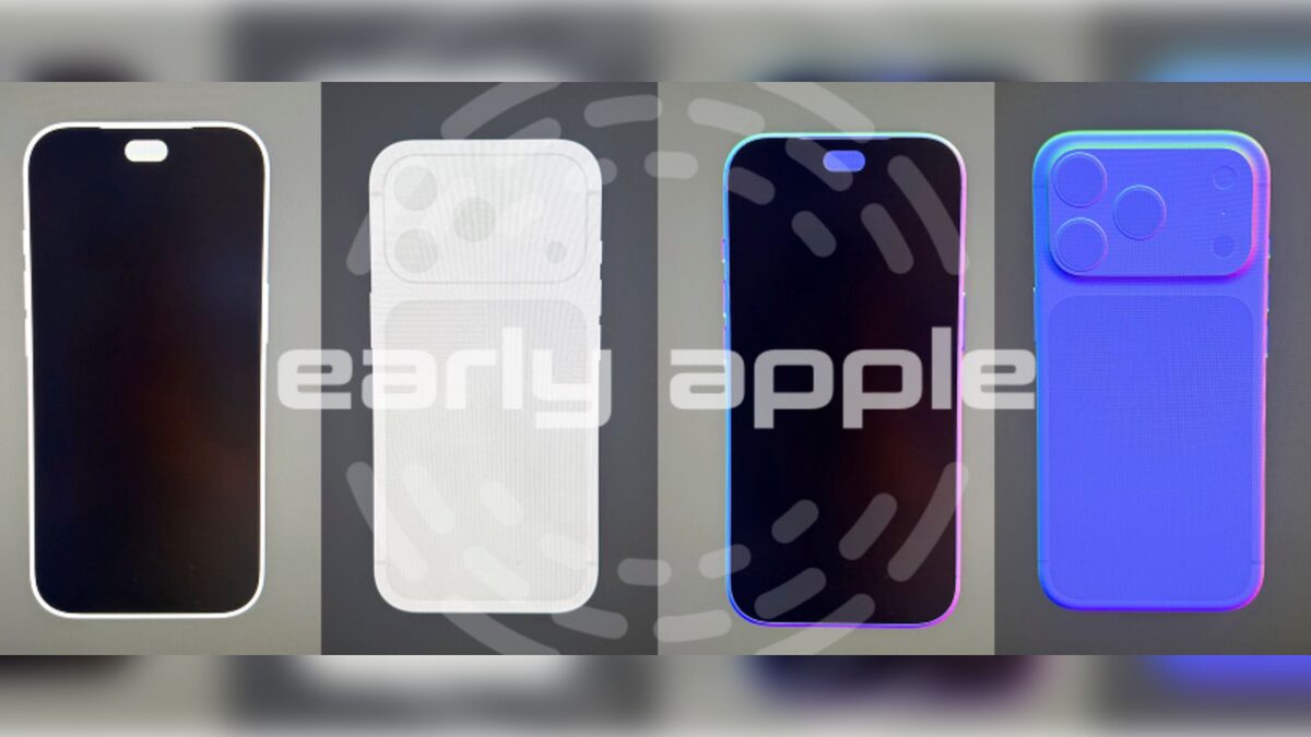 CAD render of the alleged iPhone 18 Pro showing a slimmed-down Dynamic Island