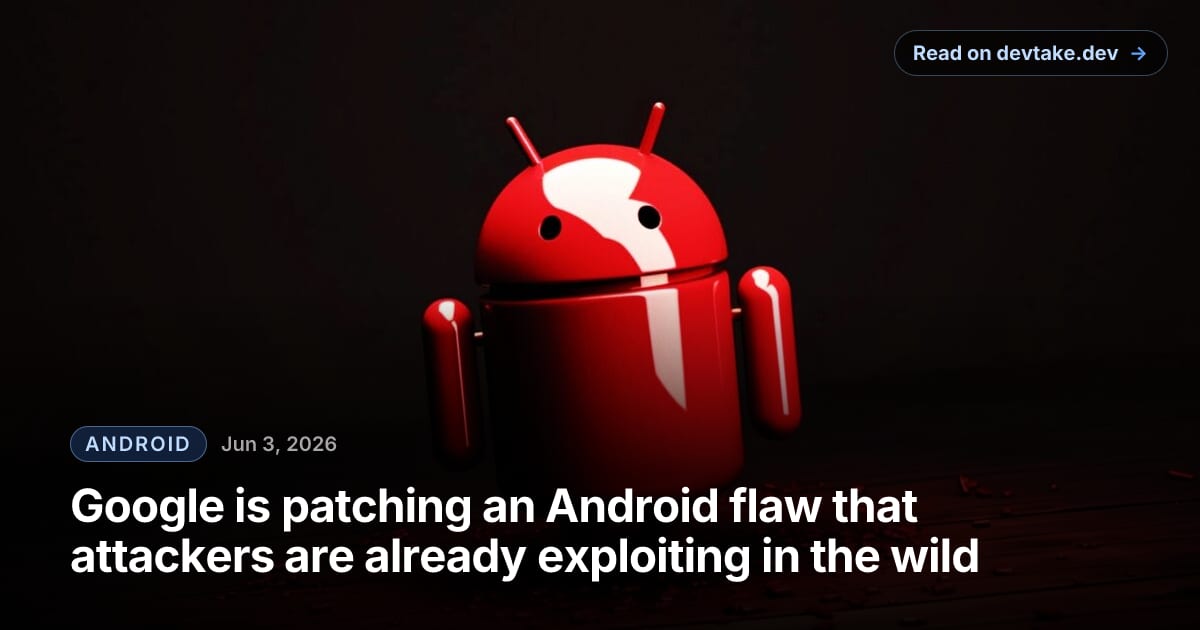 Android robot logo rendered in red, signaling a security alert