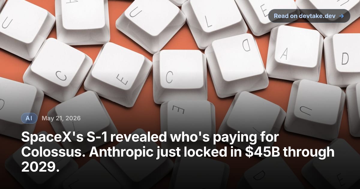 Lead image from the Axios story about Anthropic's $15B SpaceX compute deal