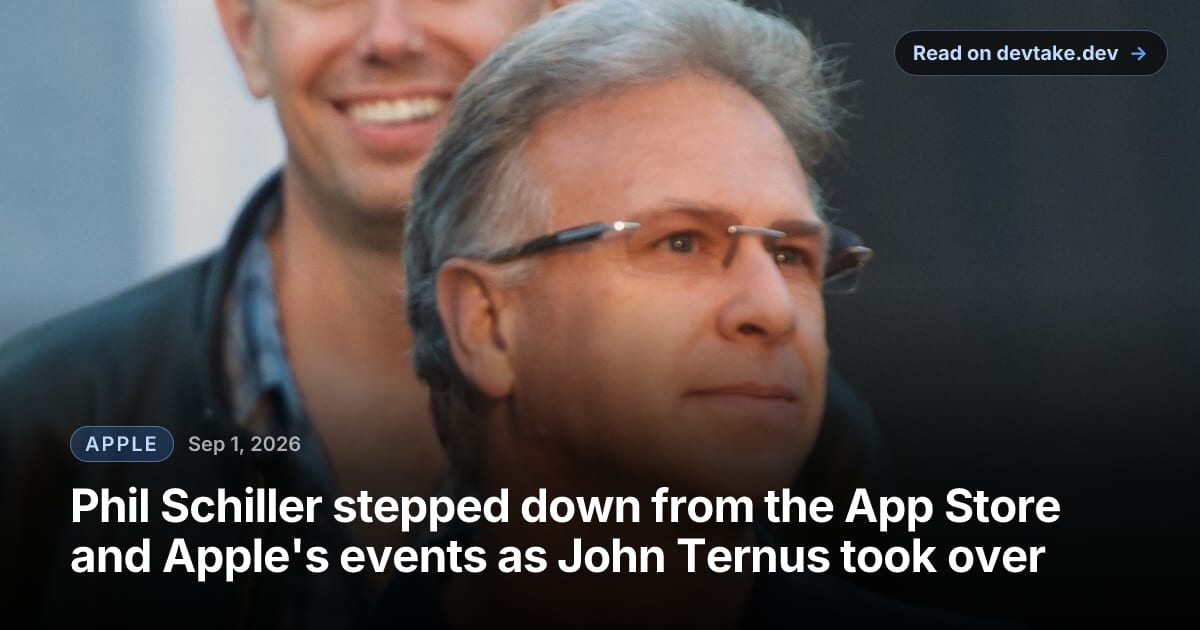 Phil Schiller in rimless glasses and a navy polo shirt, standing in a crowd at Apple's 2012 developer conference
