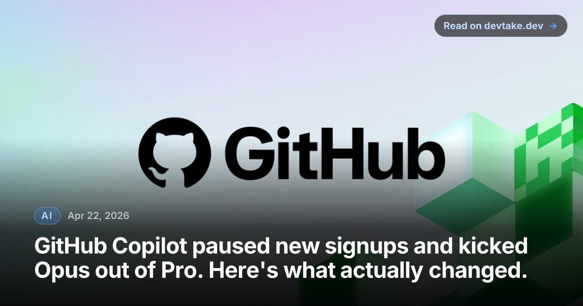 GitHub Copilot announcement cover graphic