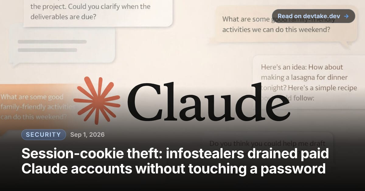 The Claude wordmark and orange starburst logo centred over a cream background scattered with sample chat bubbles asking about project timelines and weekend activities