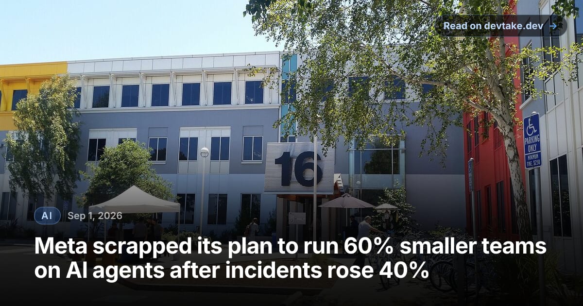 A low-rise office building marked with a large numeral 16 on Meta's Menlo Park campus, with staff, sun umbrellas and a rack of blue bikes outside