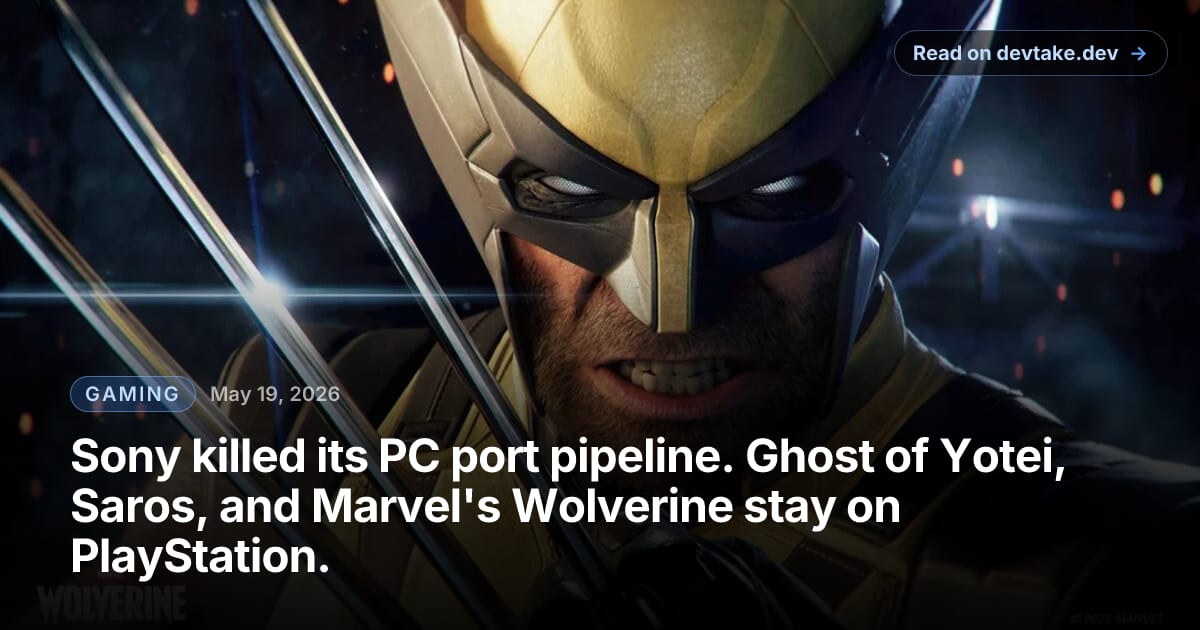 Marvel's Wolverine key art from Insomniac Games.