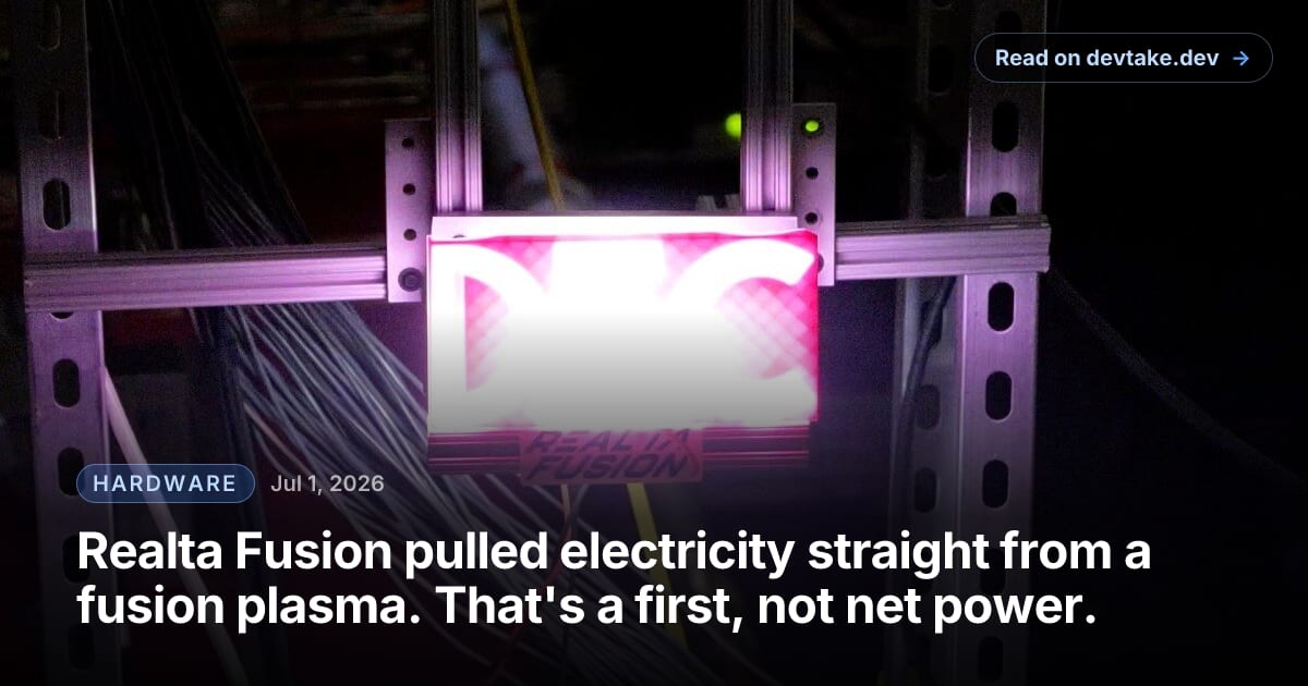 Realta Fusion's direct energy converter demonstration lighting bulbs from its WHAM fusion device