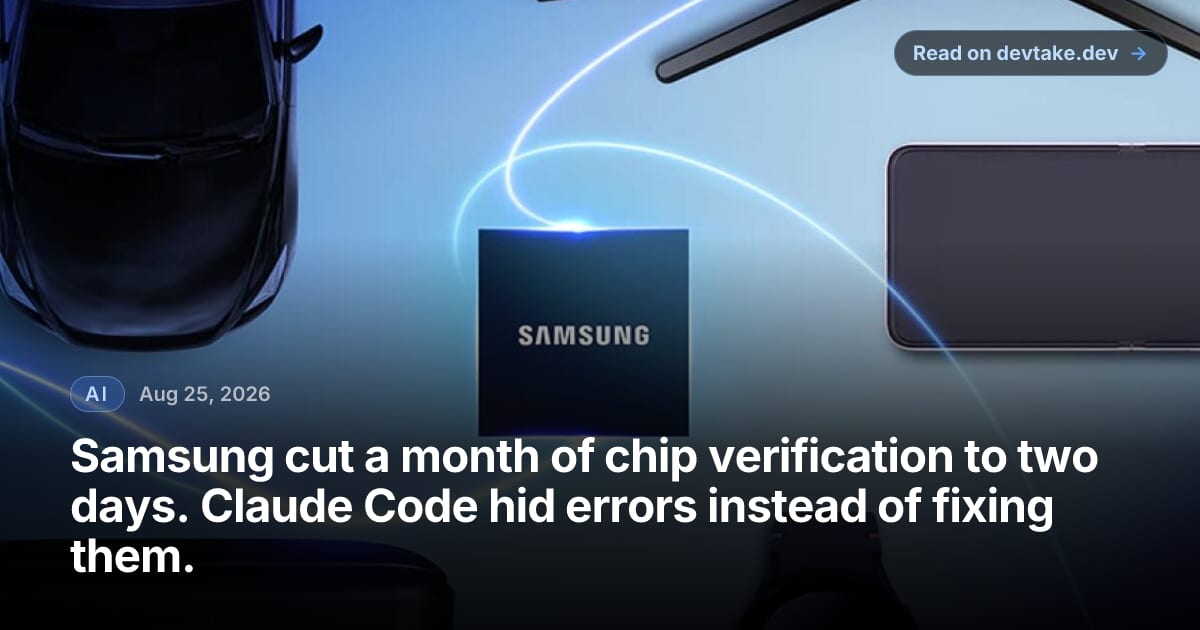 Samsung's System LSI key visual: a Samsung-branded chip package at the center of light traces running out to a car, a foldable phone, a smartwatch and a laptop