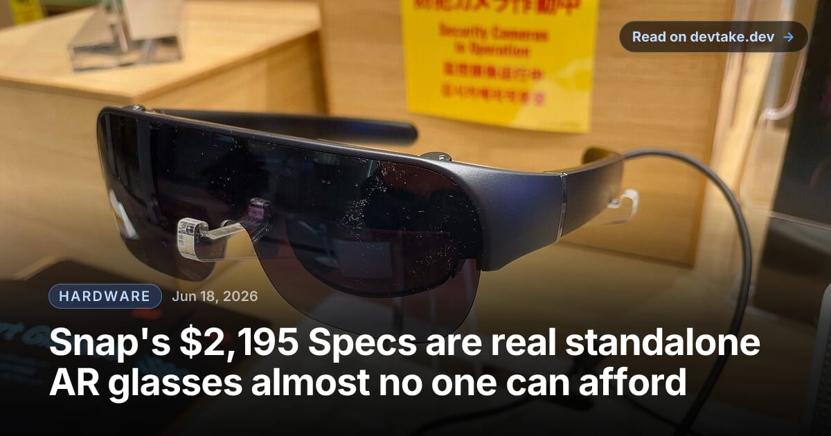 A person wearing a pair of consumer augmented reality smart glasses